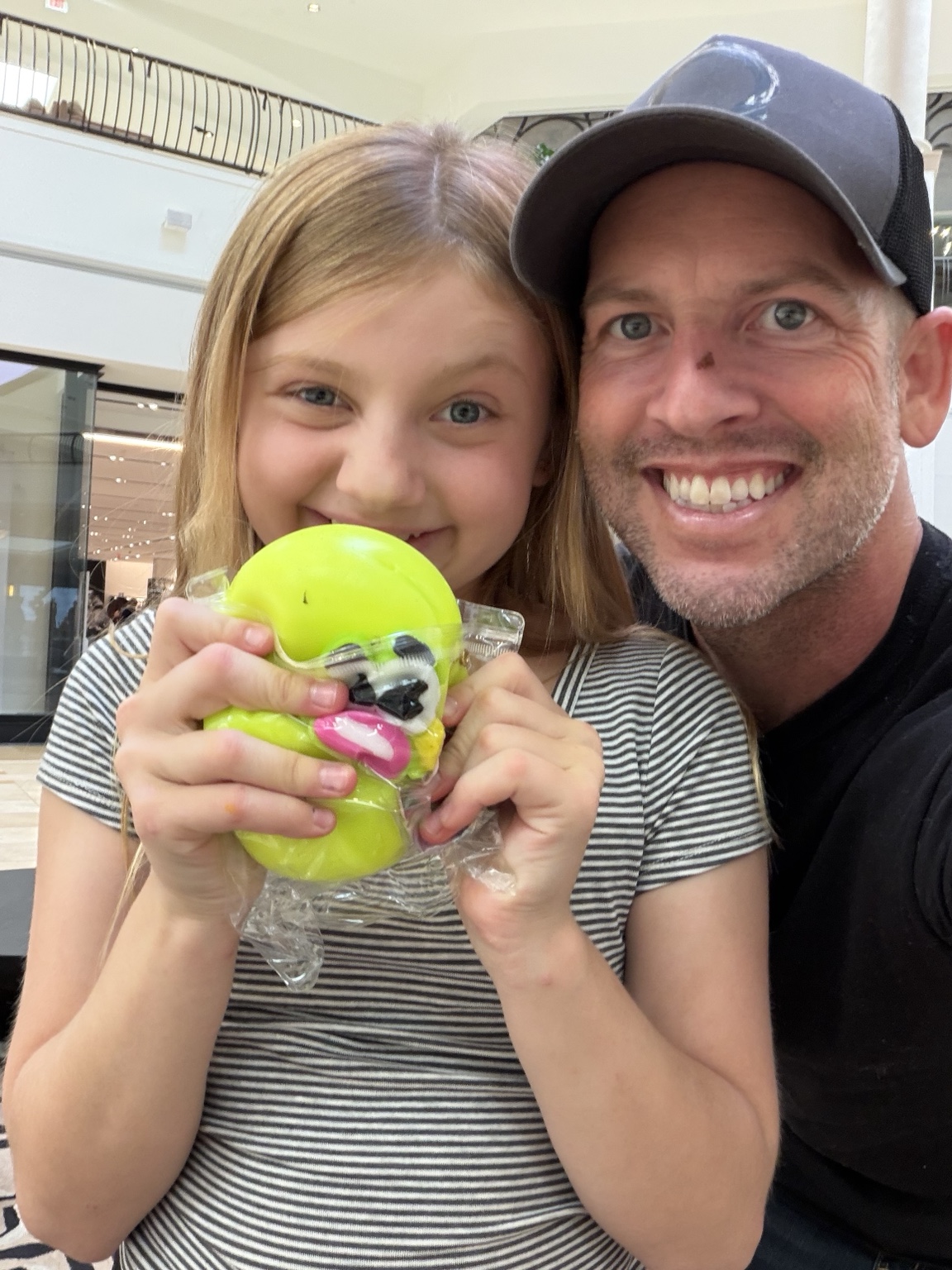 Tyler Barnett and his daughter enjoying a family day